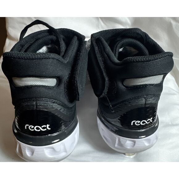 Nike Alpha Huarache Elite 4 Mid Black Baseball Cleats DJ6520-011 Men’s Sz 7 NWOT - Picture 4 of 8